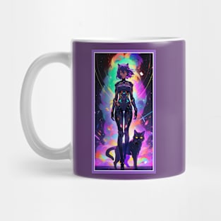 Anime Cute Cat Girl | Sci-Fi Manga Girl Anime Art Mug